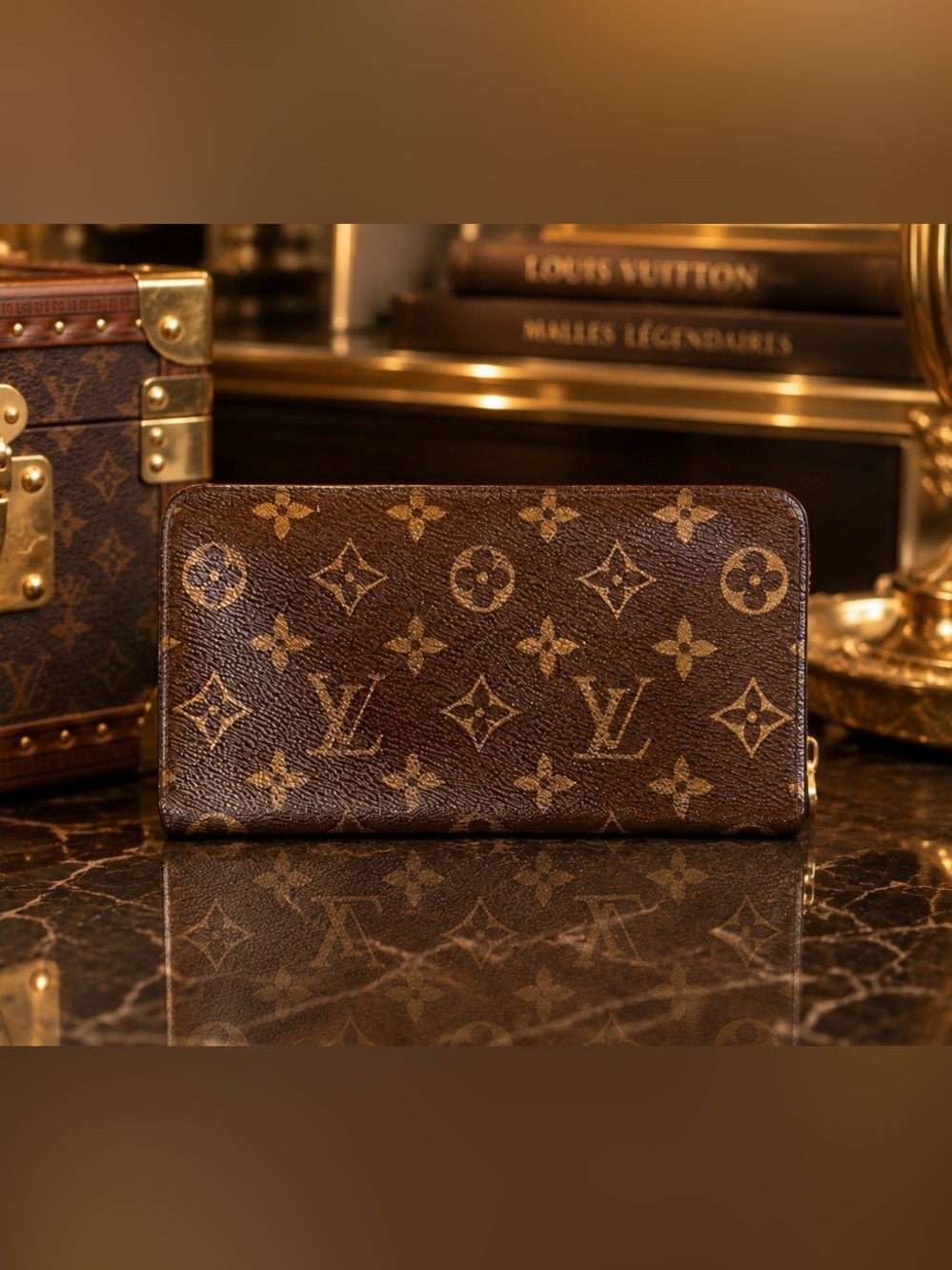Louis Vuitton Monogram Zippy Wallet Vintage 1992